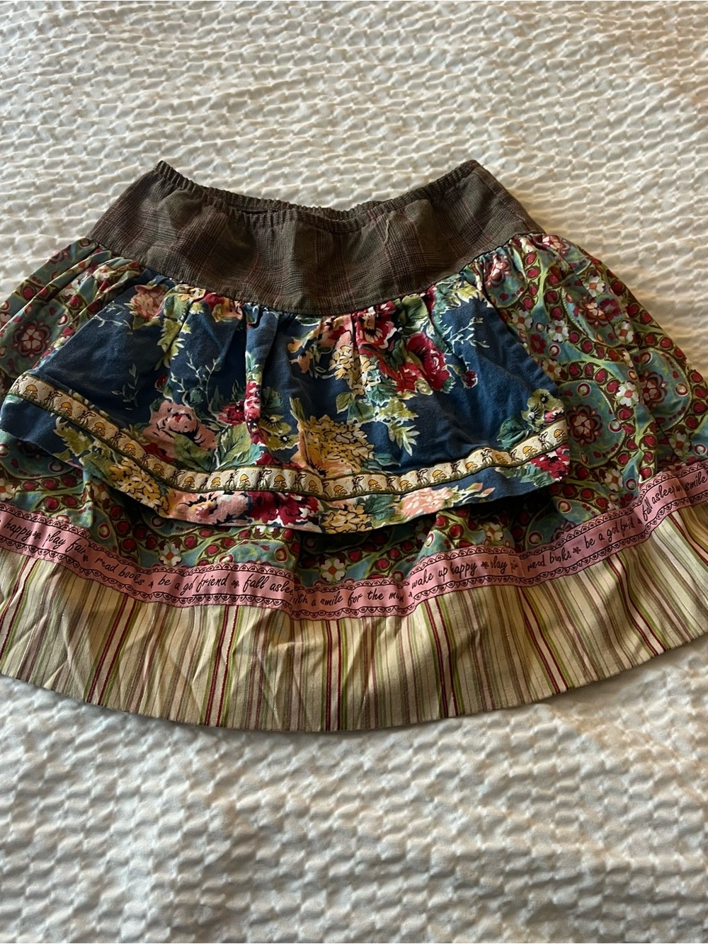 Matilda Jane Girl’s Gypsy Blue Apron Greta Skirt Size 6